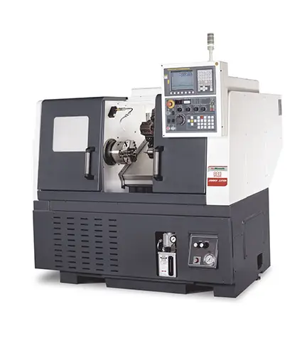 CNC lathe machine, also known as a CNC turning machine Jobber Jr.